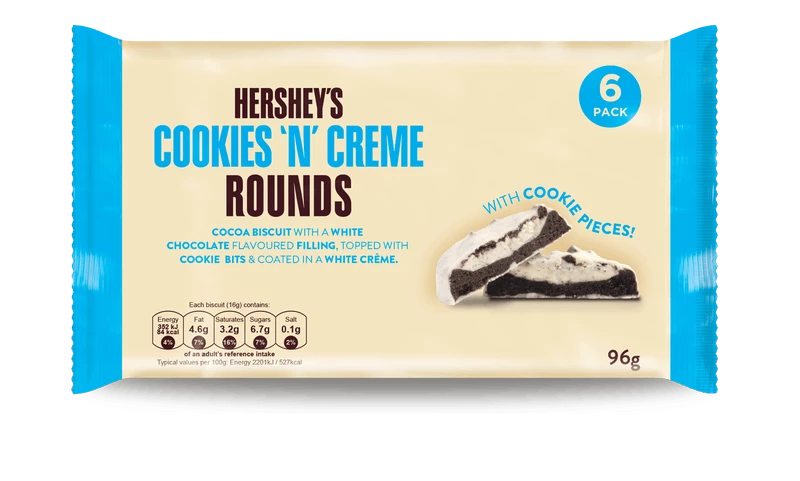 Hershey"s Cookies'n'Creme Rounds 6 pk