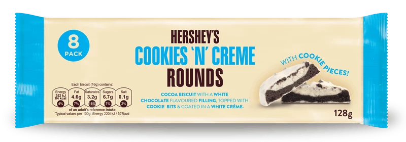Hershey"s Cookies'n'Creme Rounds Long 8pk